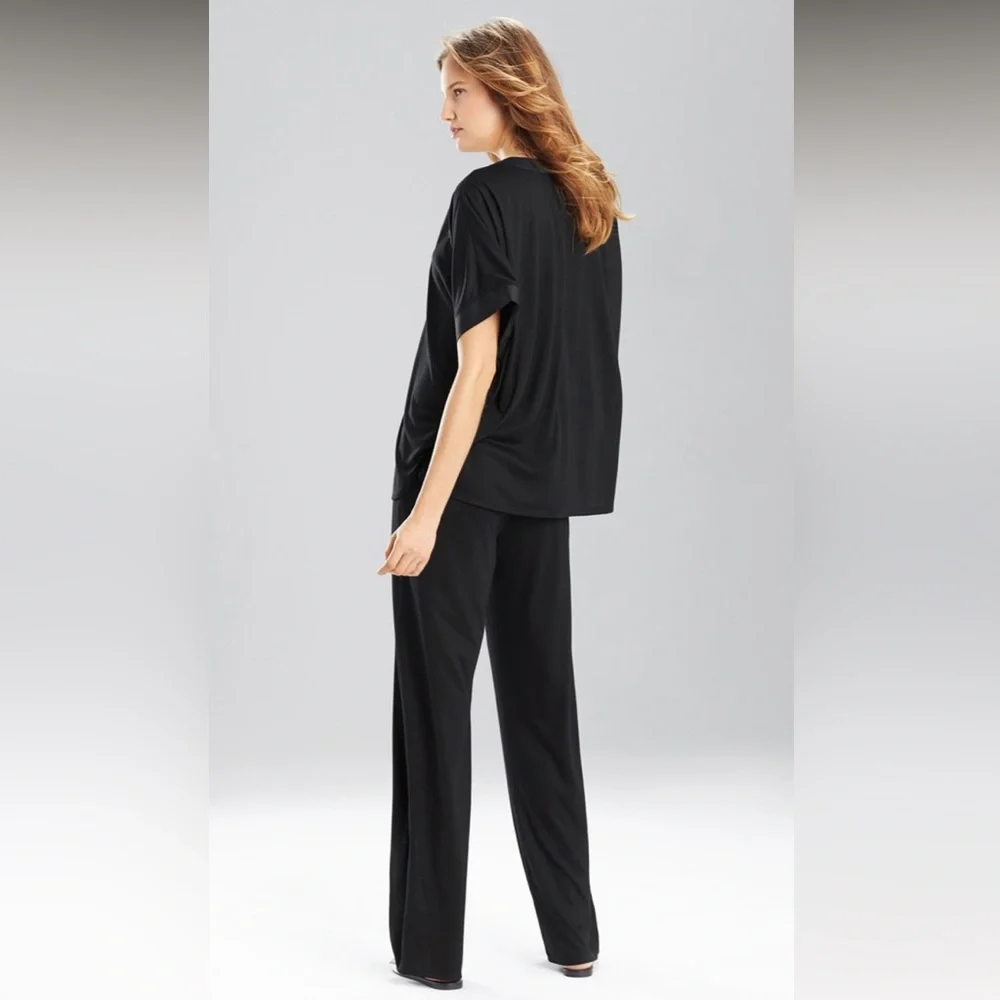 NEW NATORI CONGO DOLMAN KIMONO BLACK 2PC PJ SET - Picture 6 of 14